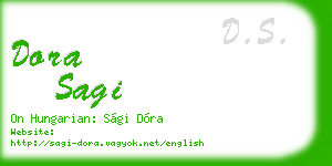 dora sagi business card